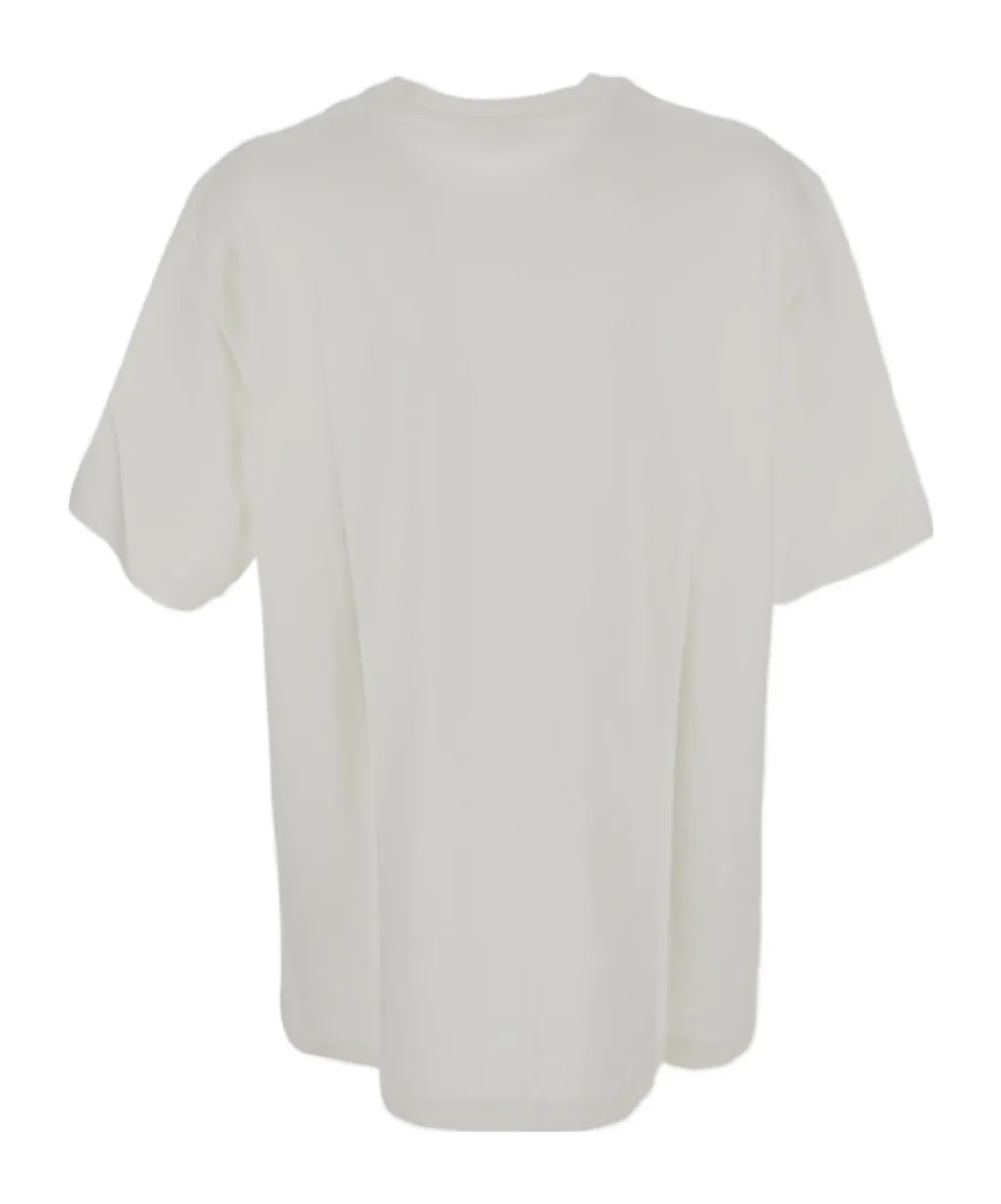 Ami Paris Ami De Coeur Logo Embroidered Crewneck T-Shirt