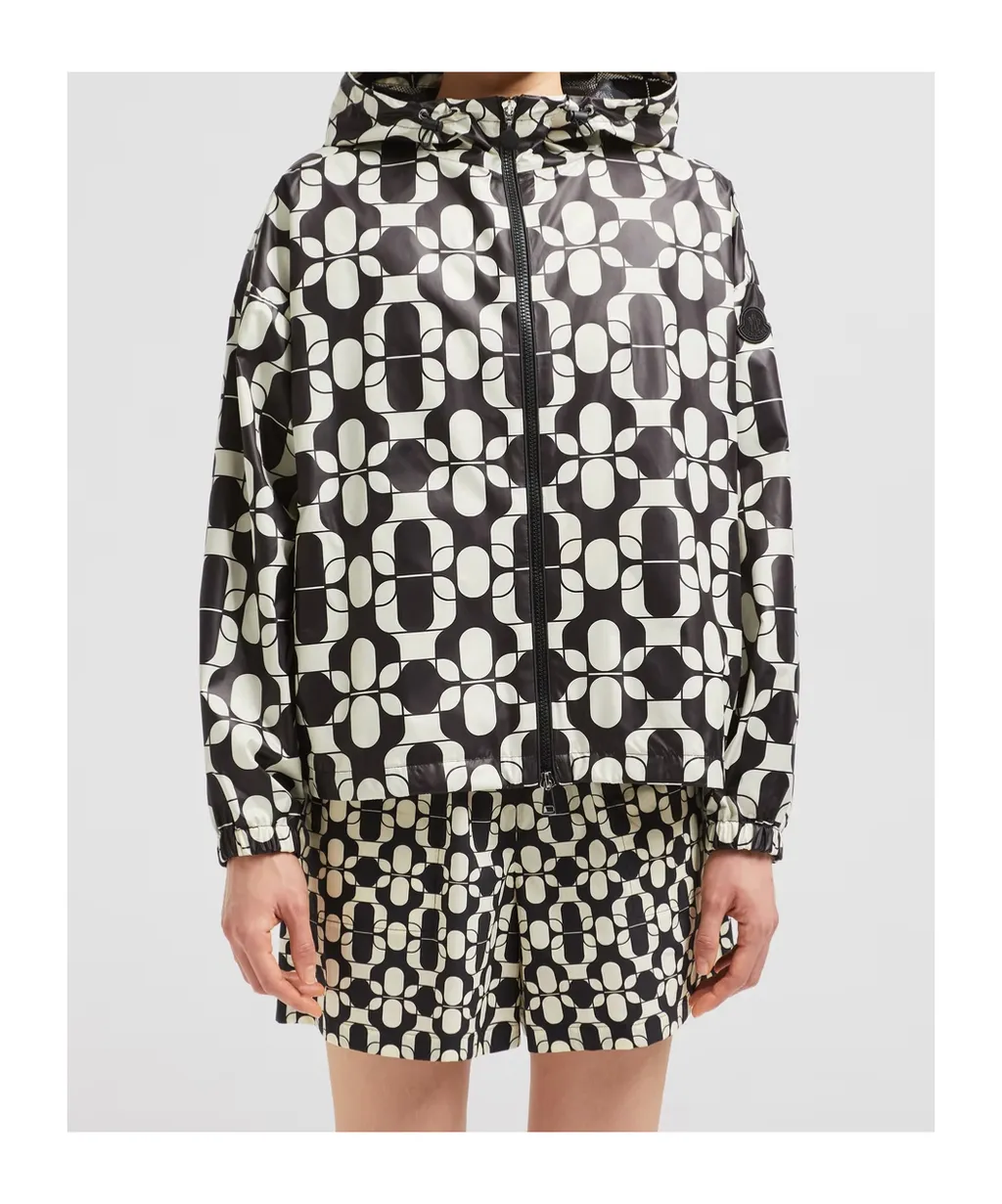 Moncler Graphic Print Zip-Up Jacket