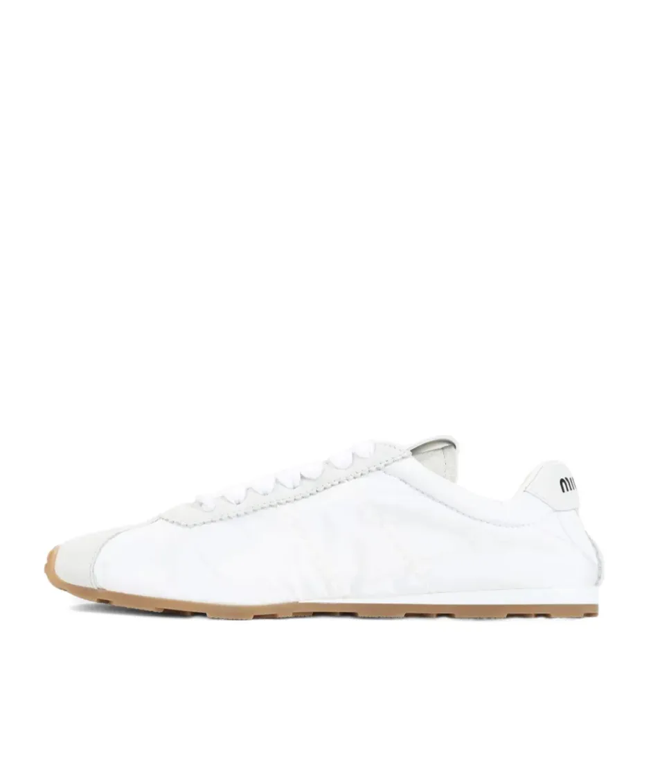 Plume Technical Fabric And Suede Sneakers