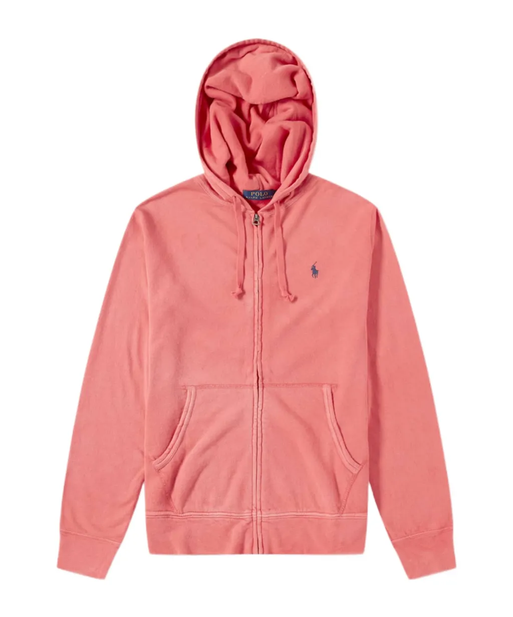 Polo Ralph Lauren Pony Embroidered Zipped Drawstring Hoodie