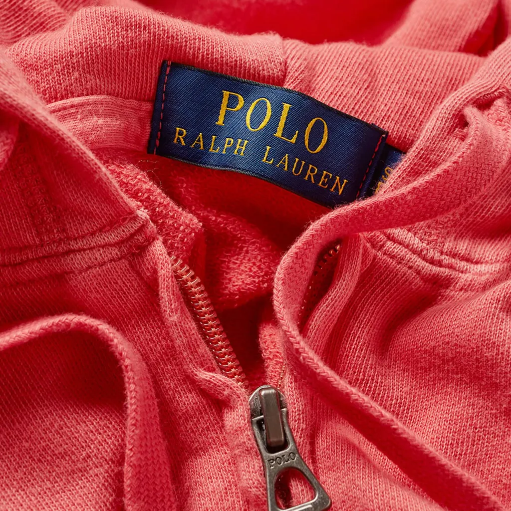 Polo Ralph Lauren Pony Embroidered Zipped Drawstring Hoodie