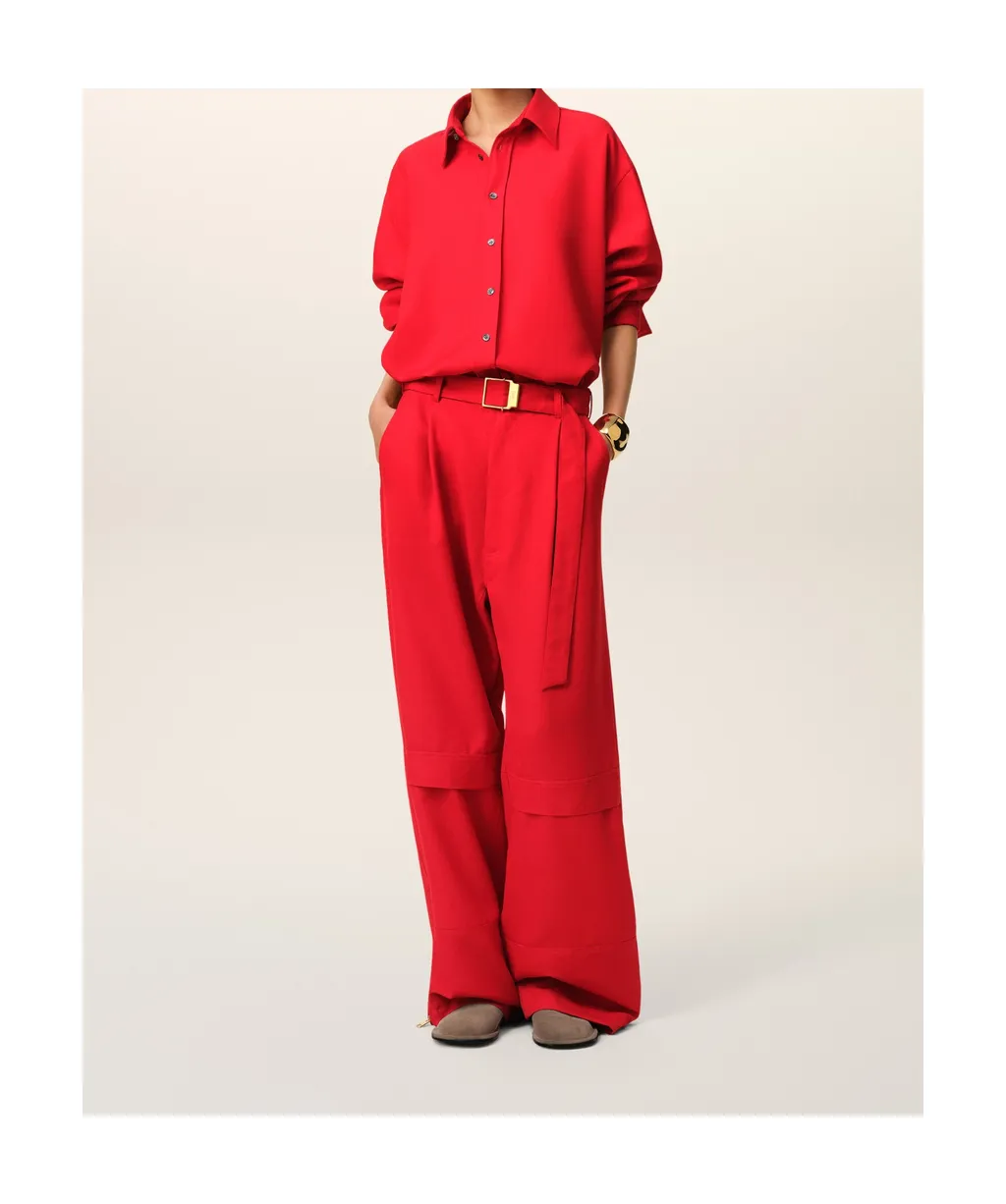 Ami Back Slit Loose Shirt