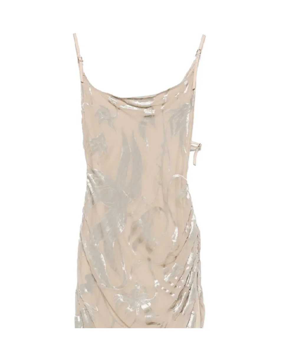 Mugler Floral Slip Dress