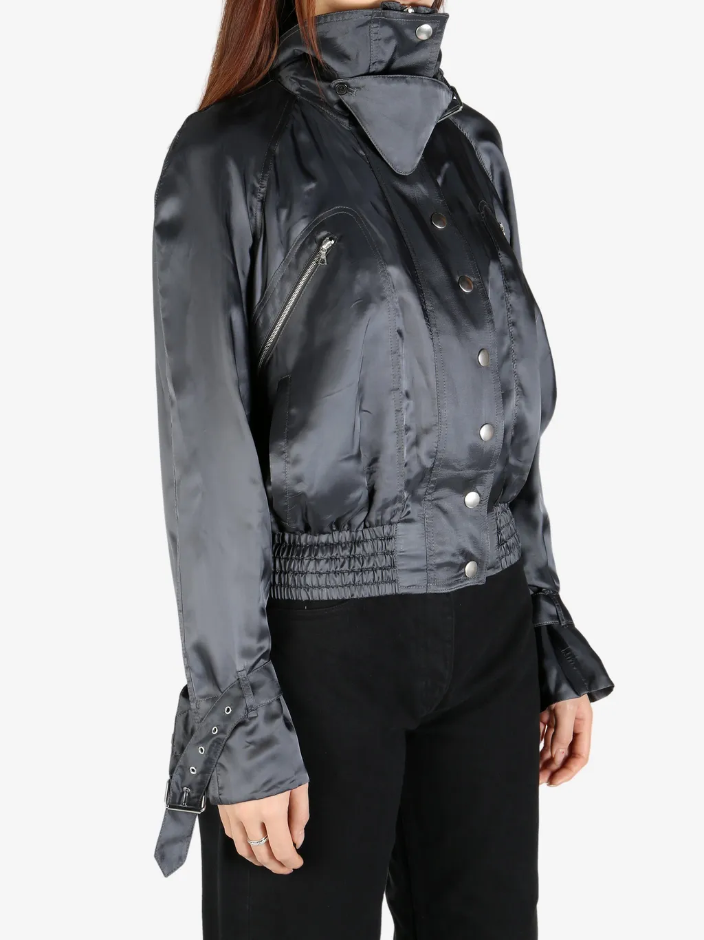 Dries Van Noten High-Neck Bomber Jacket