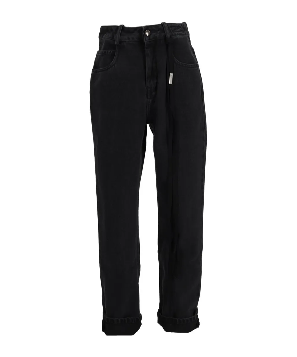 Ann Demeulemeester High-Waist Straight-Leg Jeans