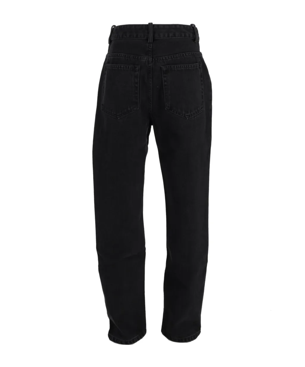 Ann Demeulemeester High-Waist Straight-Leg Jeans