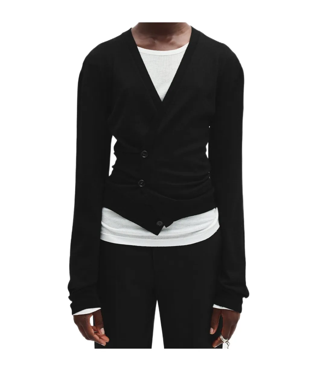 Asymmetric Spliced Cardigan