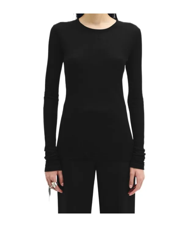 Fiene Long-Sleeve Ribbed Top