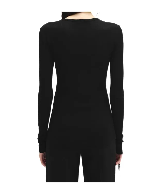 Fiene Long-Sleeve Ribbed Top
