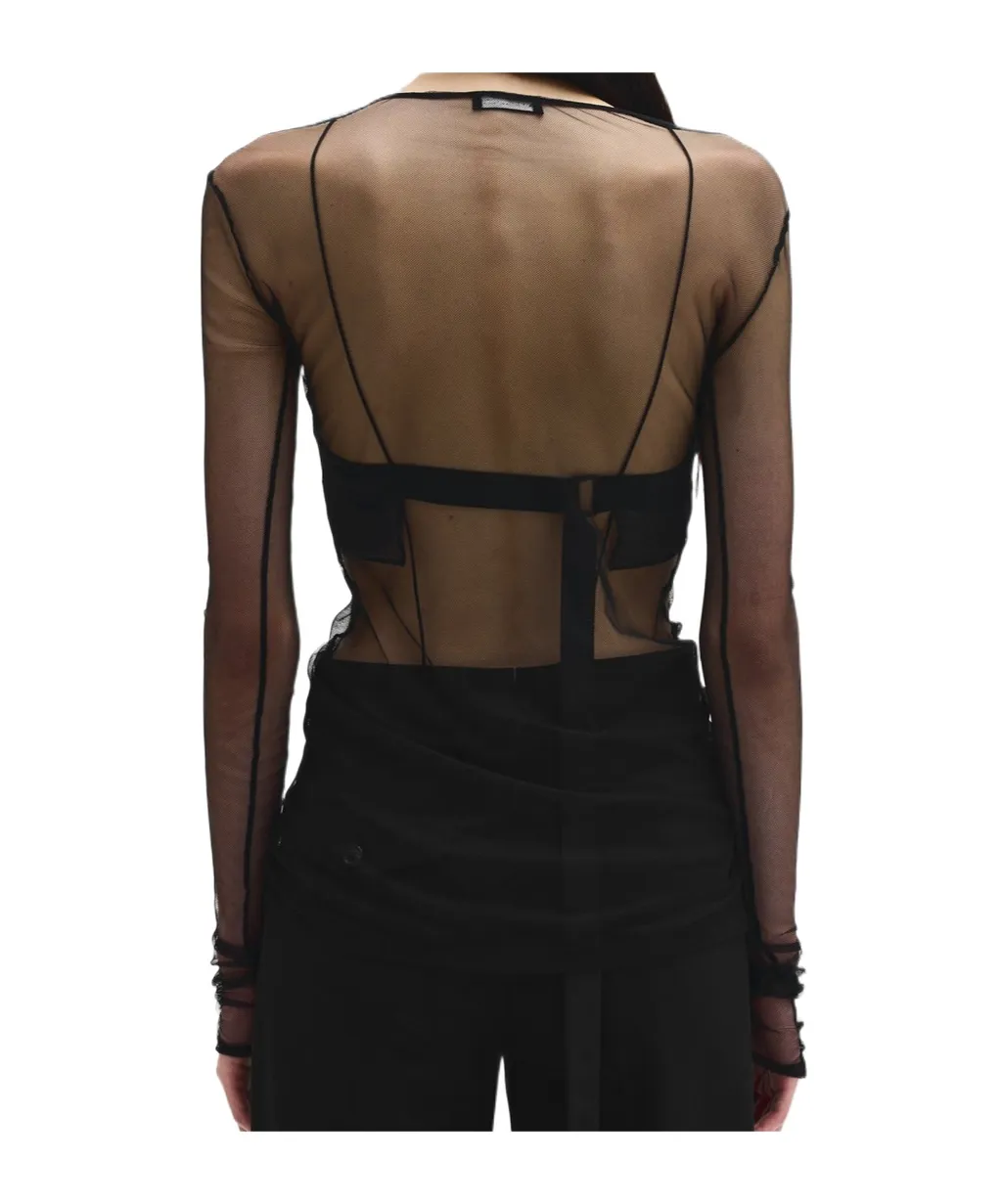 Ann Demeulemeester Fiene Sunset Bleeding Long Sleeve Top