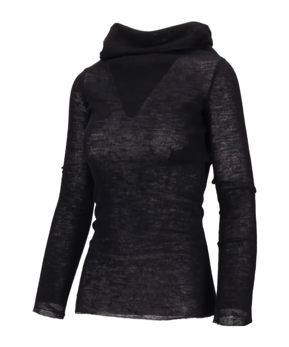 Ann Demeulemeester Tizziana Knitted Long Sleeve Top