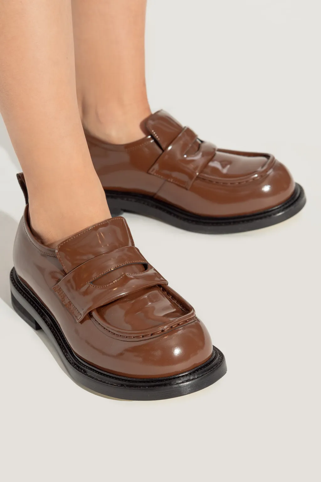 Moschino Round Toe Loafers