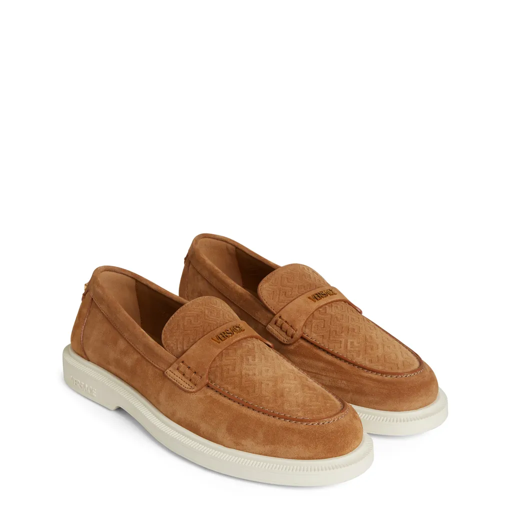 Versace Logo-Lettering Slip-On Sneakers