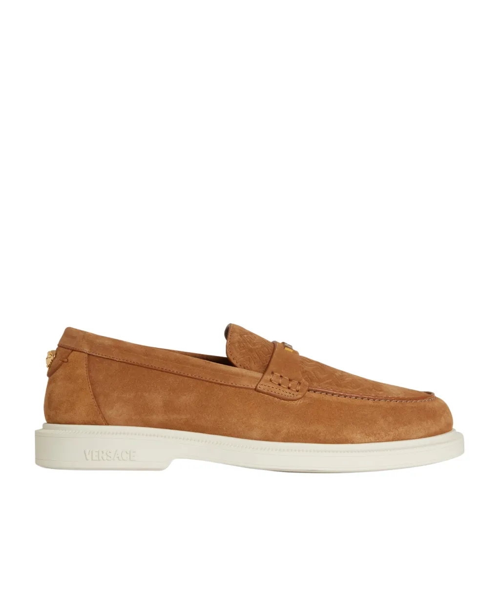 Versace Logo-Lettering Slip-On Sneakers
