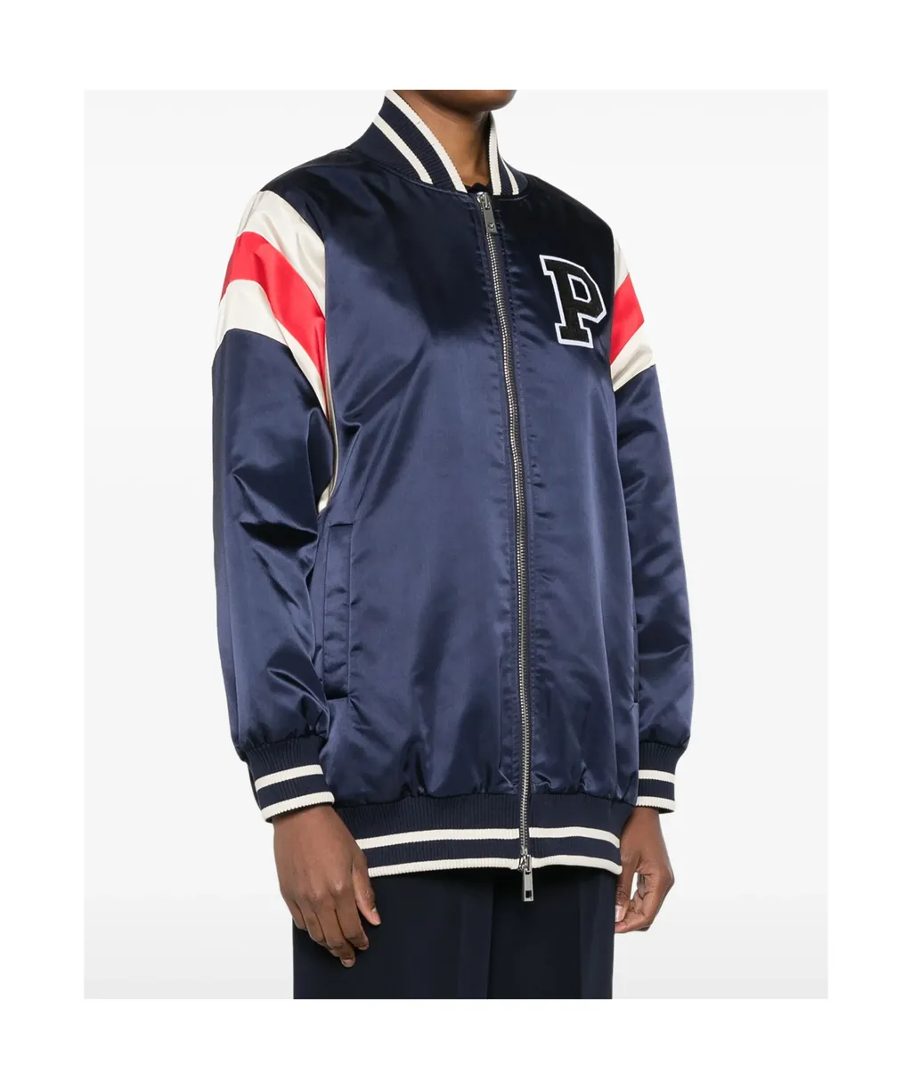 Logo-Patch Bomber Jacket