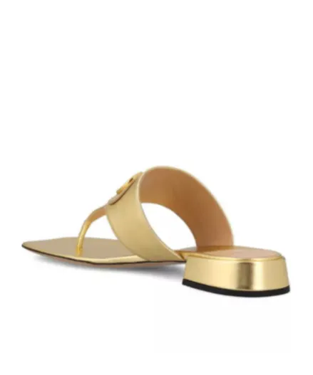 Valentino Vlogo Plaque Thong Sandals