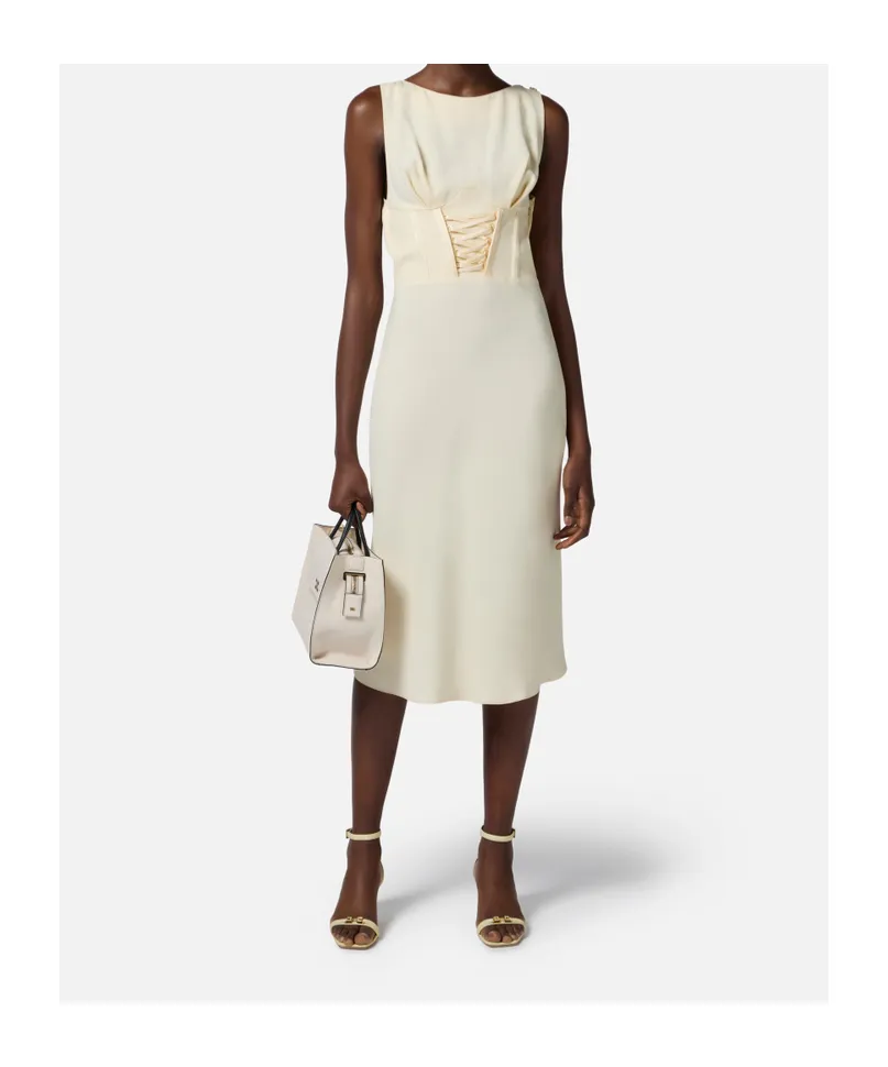 Elisabetta Franchi CrÊPe-Back Satin Dress