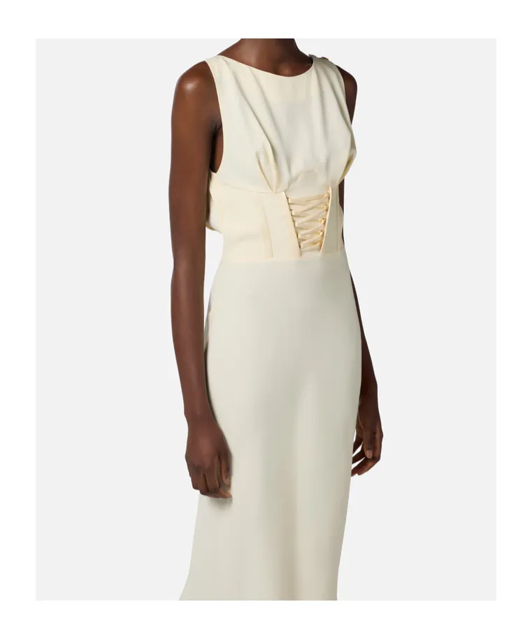 Elisabetta Franchi CrÊPe-Back Satin Dress