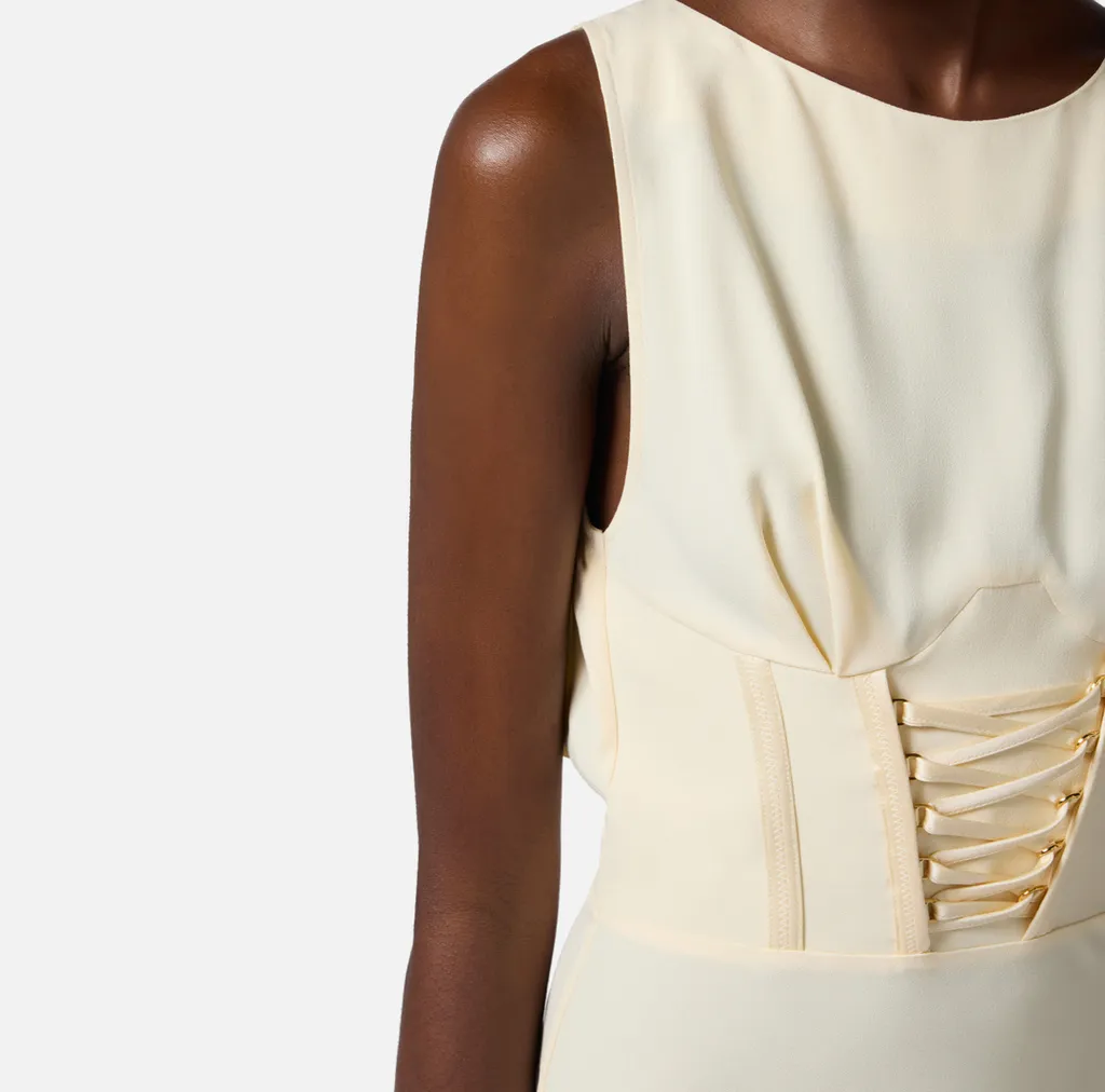 Elisabetta Franchi CrÊPe-Back Satin Dress