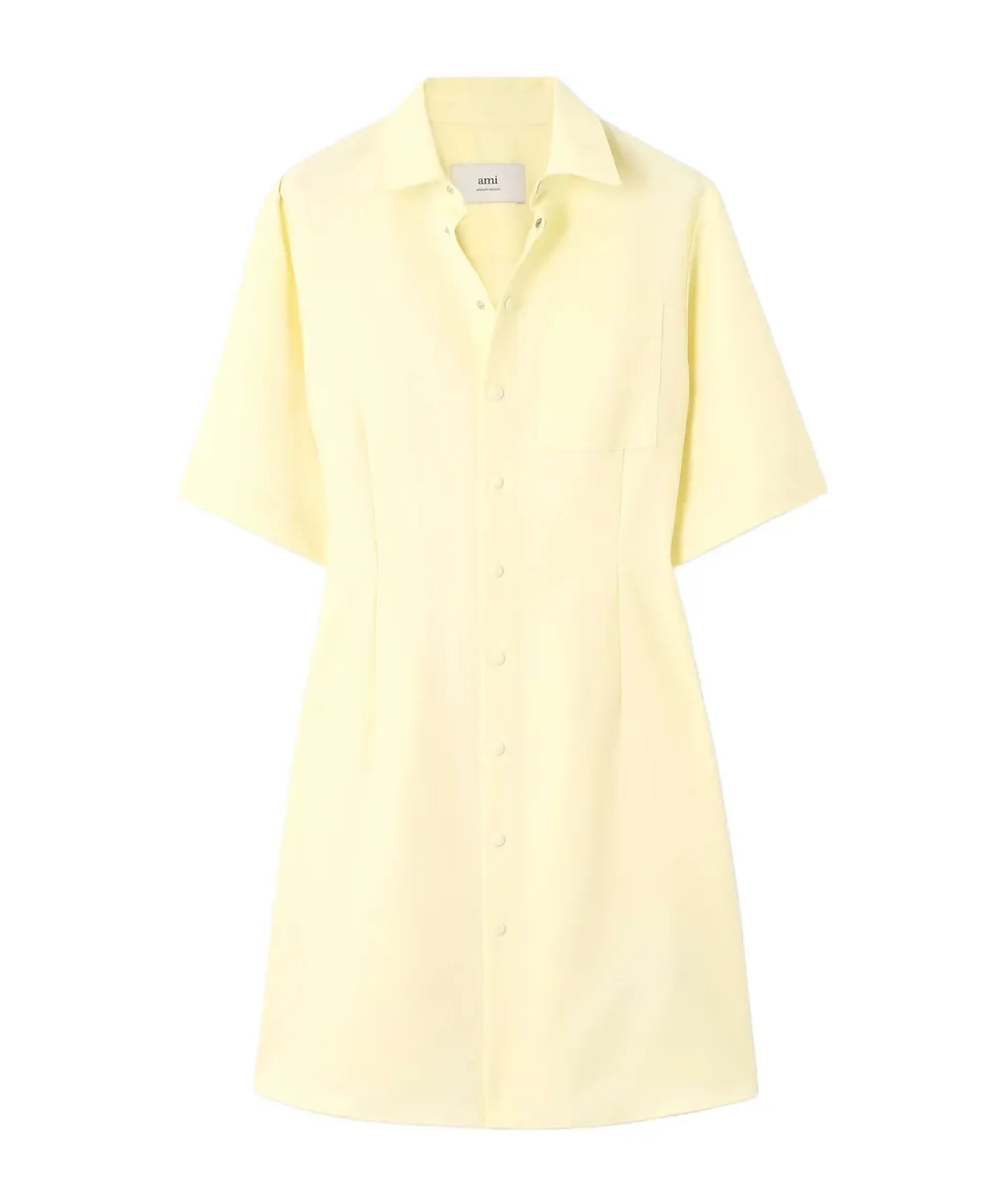 Ami Short Sleeved Shirt Dress