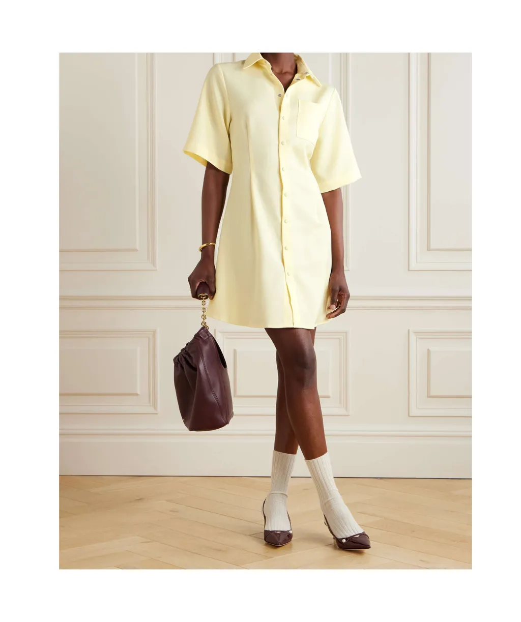 Ami Short Sleeved Shirt Dress