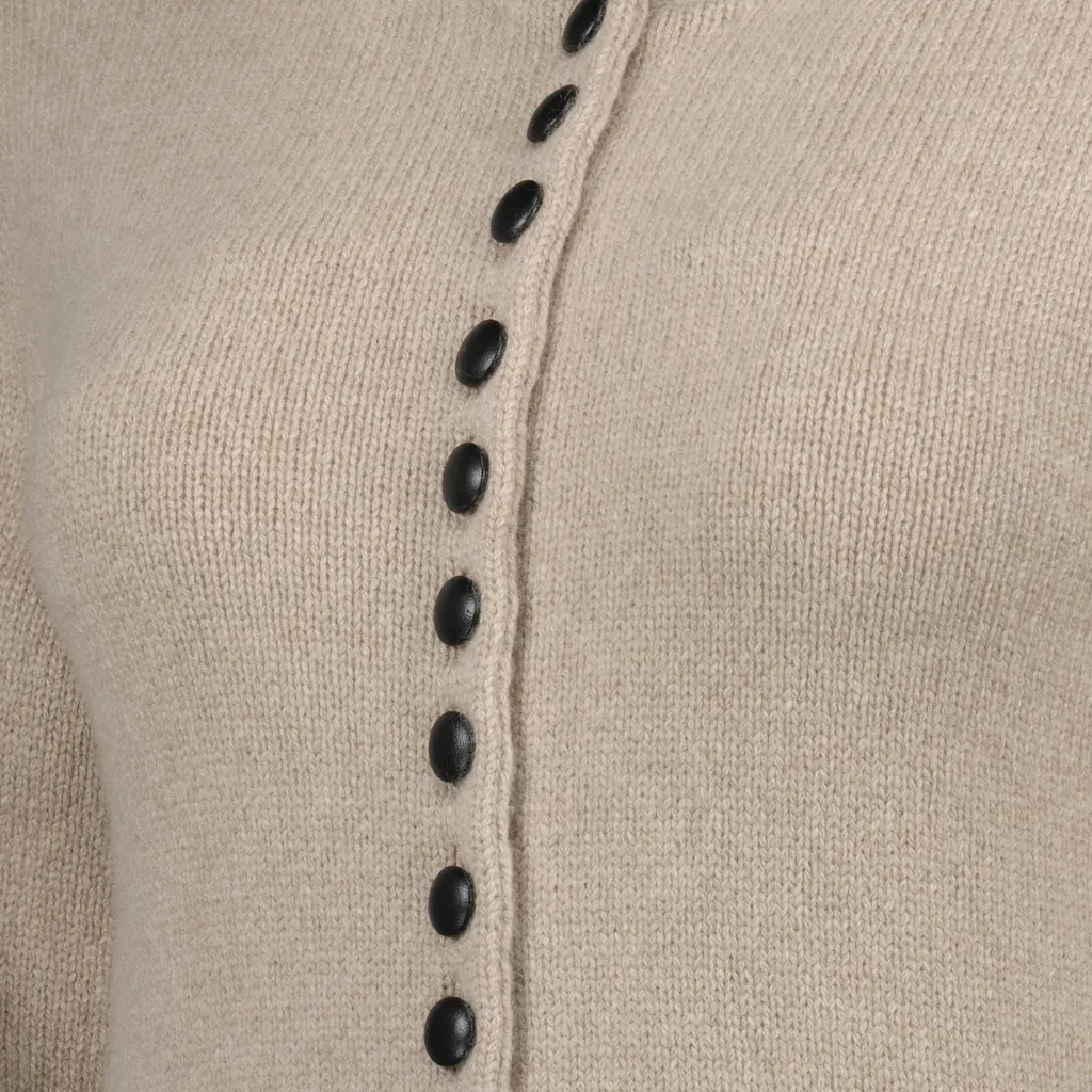 Khaite Josette Split-Hem Cardigan