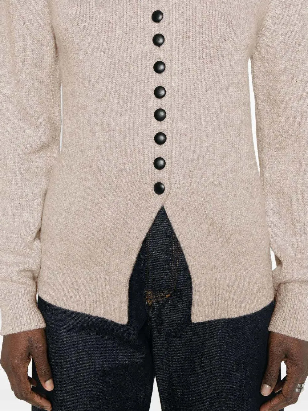 Khaite Josette Split-Hem Cardigan