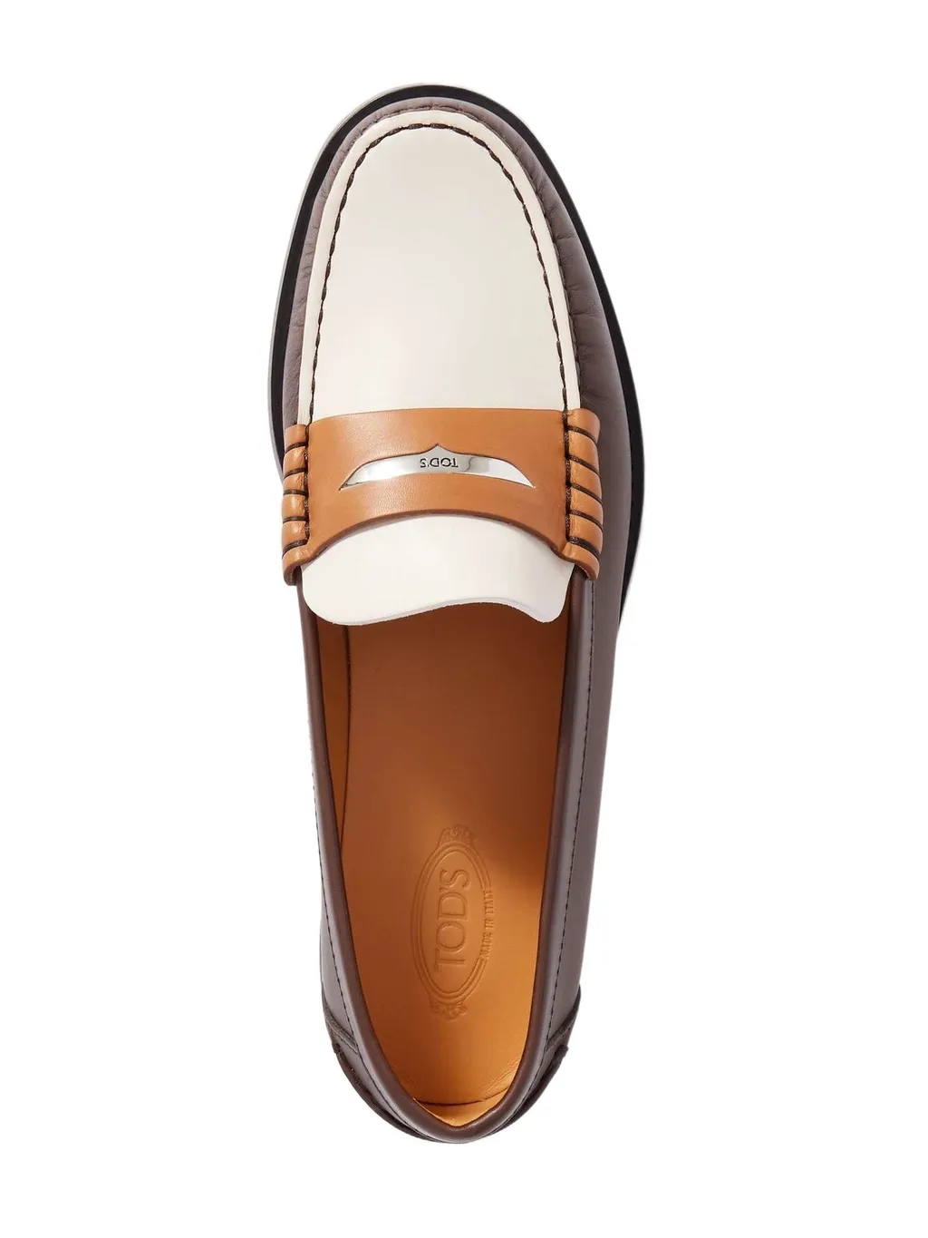 Tod's Logo Plaque Panelled Loafers