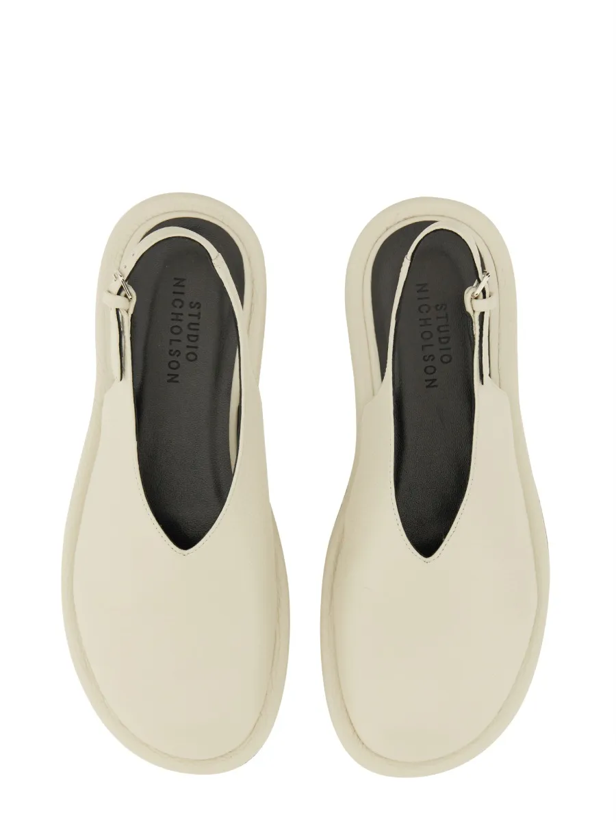 Studio Nicholson Minimalist Slingback Flats