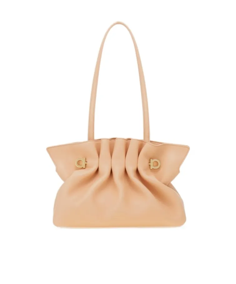 Ferragamo Small Gather Detailed Soft Bag
