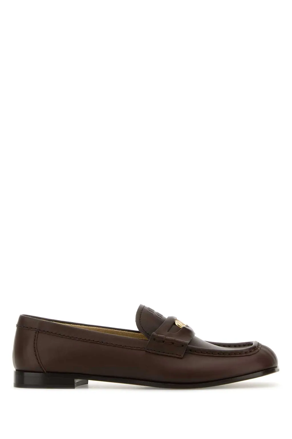 Miu Miu Logo-Embossed Slip-On Loafers