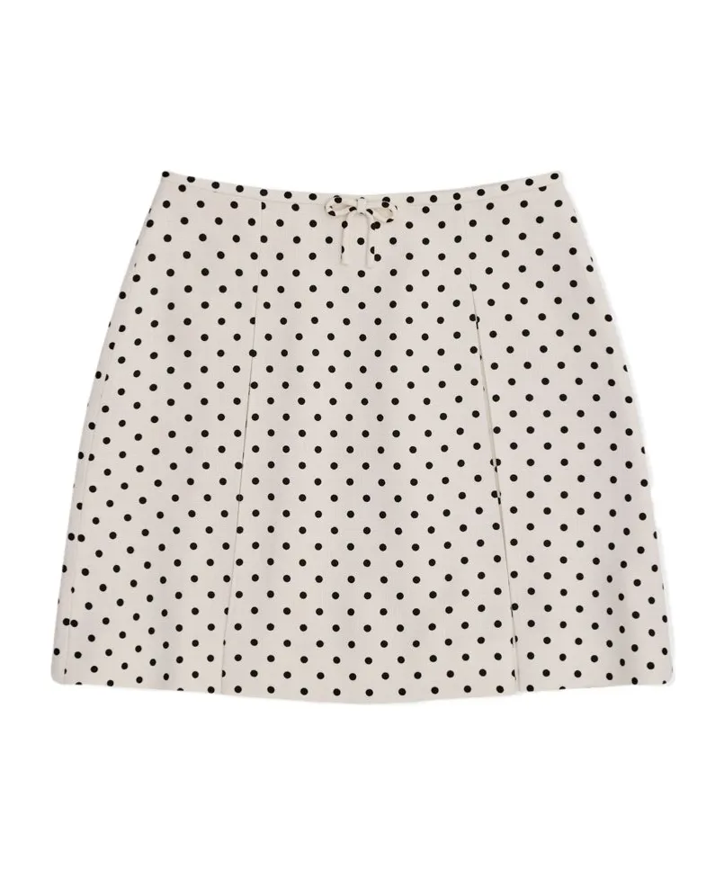 Valentino Polka Dot Printed Mini Skirt