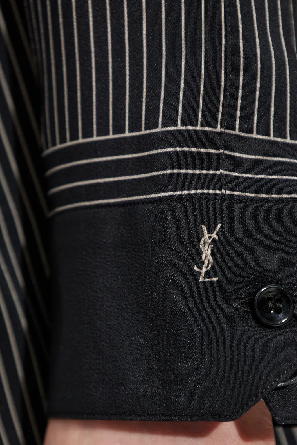 Saint Laurent Striped Button-Up Shirt