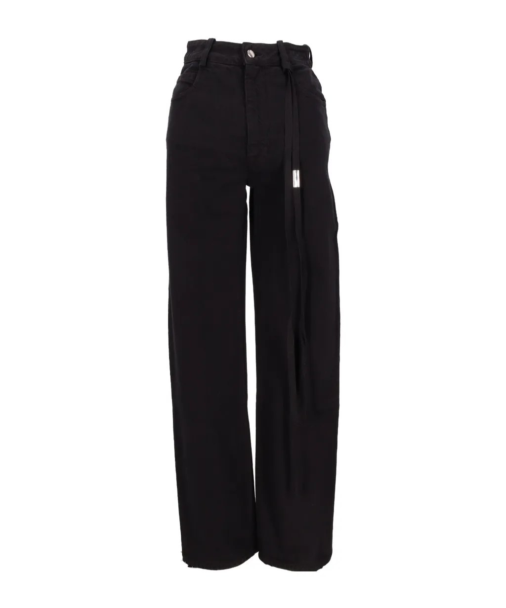 Ann Demeulemeester Herme 5 Pockets Slim Fit Cropped Jeans