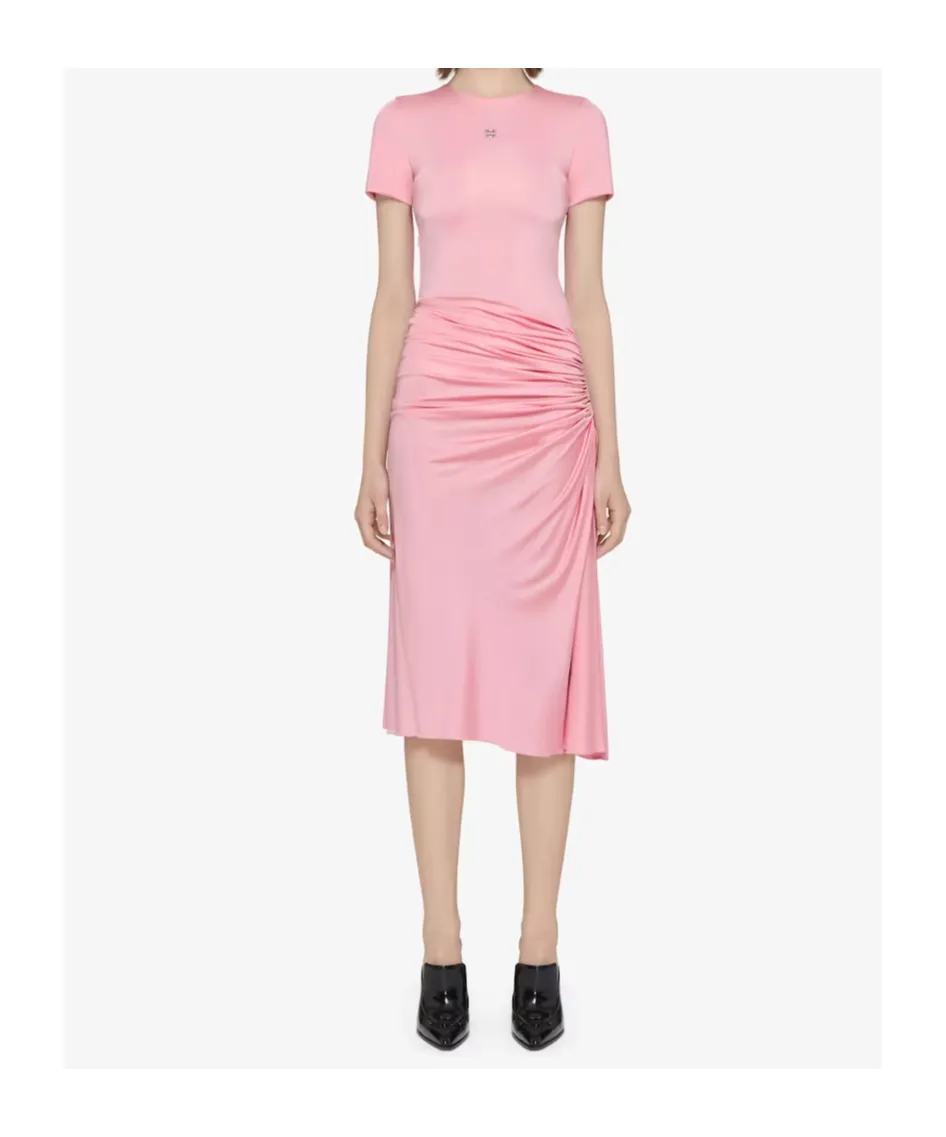 Givenchy 4G Liquid Draped Dress