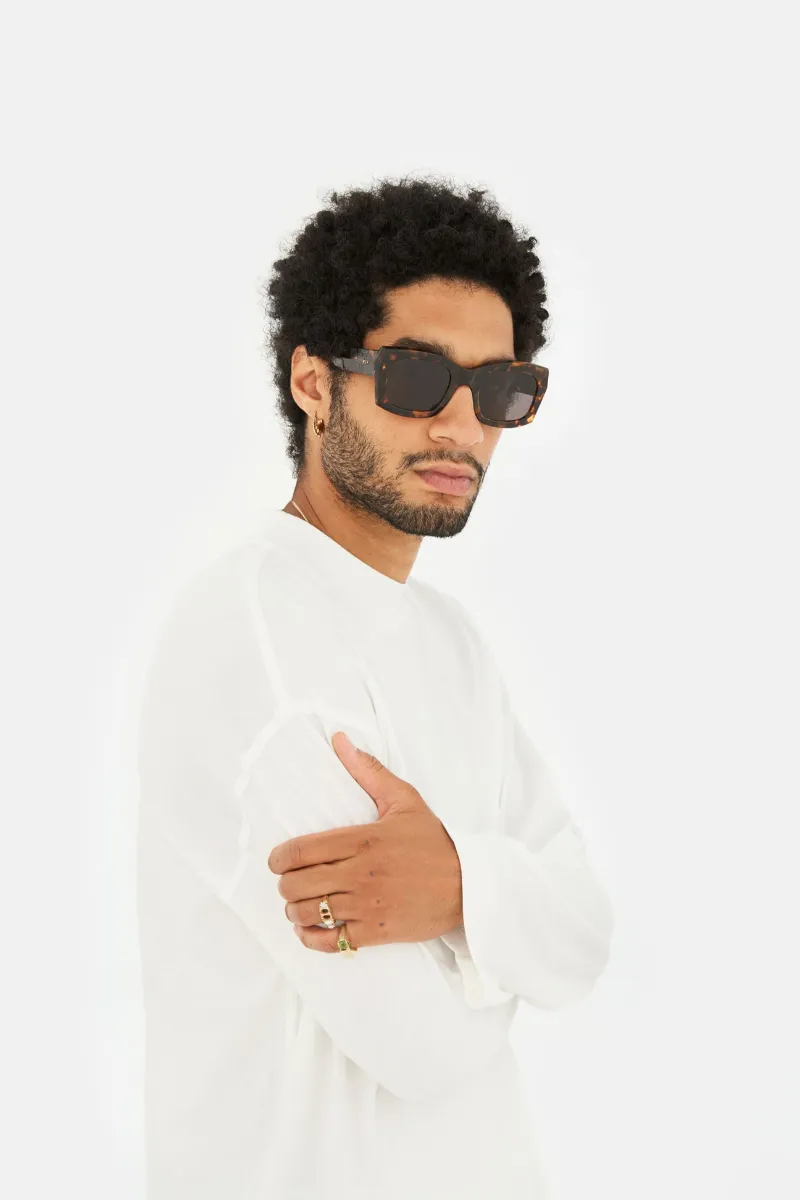 Geometric Frame Sunglasses
