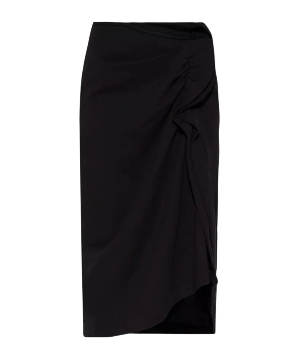 Dries Van Noten Asymmetric Hem Midi Skirt