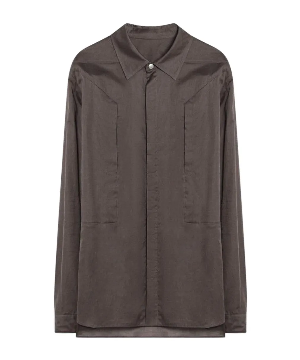 Long-Sleeve Panelled Shirt