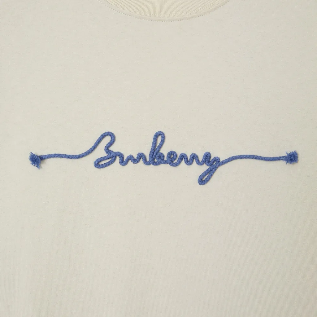 Burberry Embroidered Logo Tee