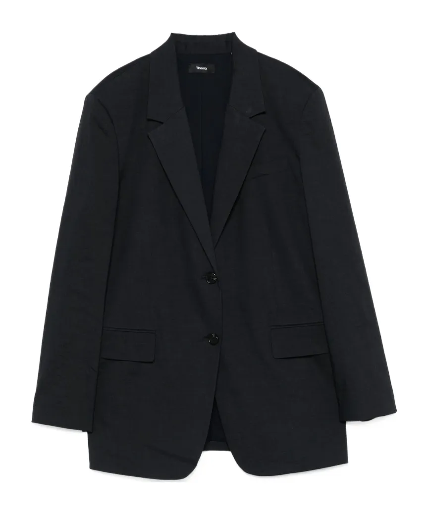 Theory Single Breasted Tailored Blazer