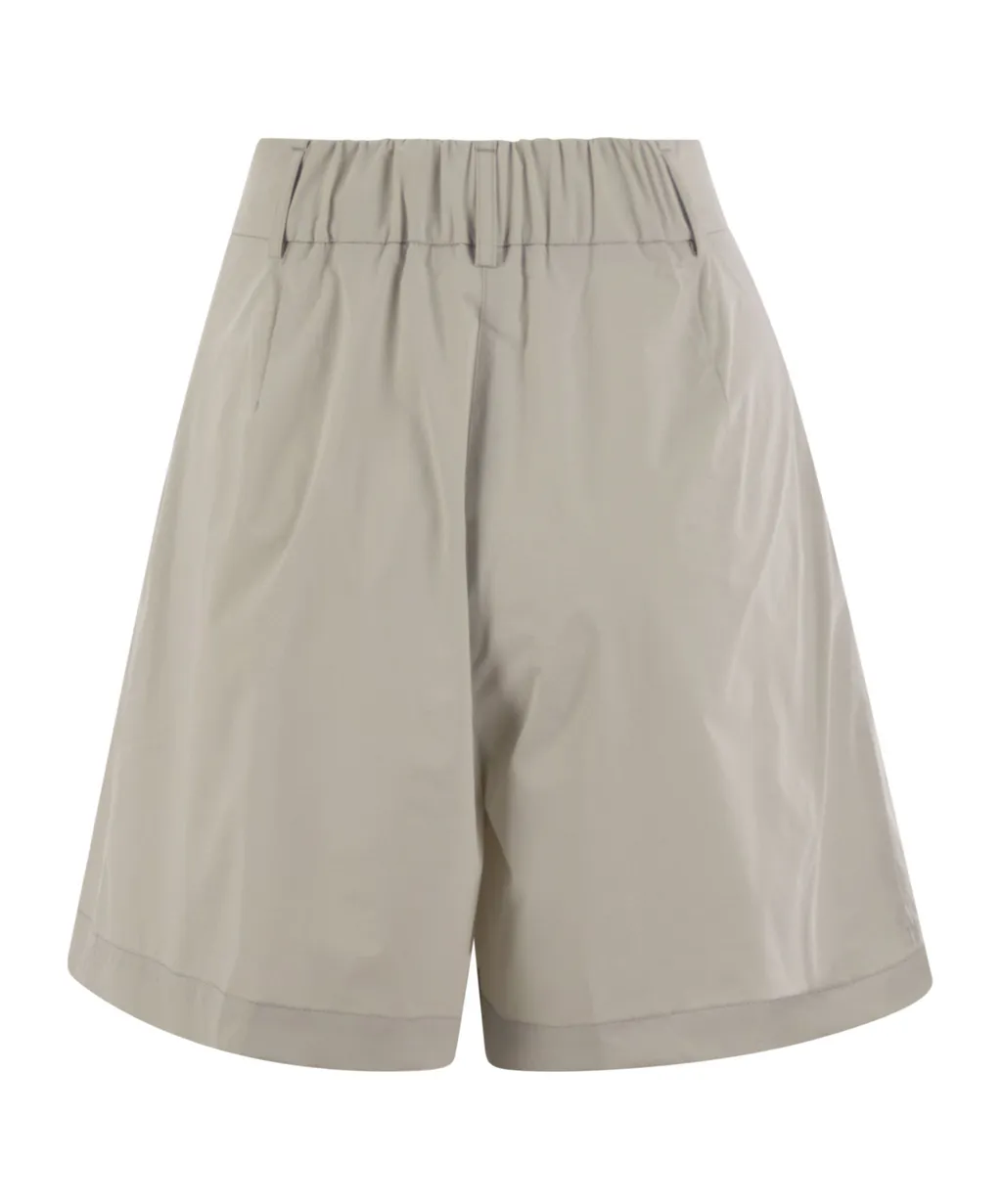 Pleated Detail Shorts
