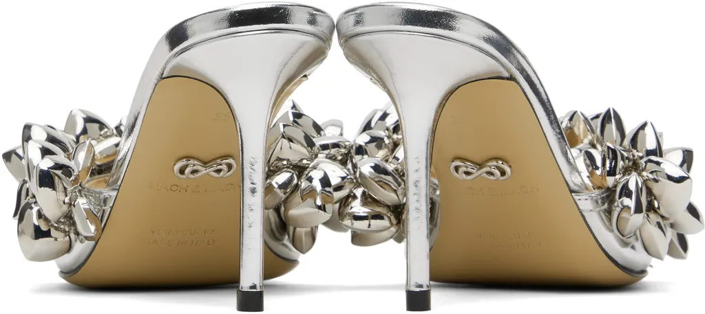 Puffy Heart Mirror Leather Sandals