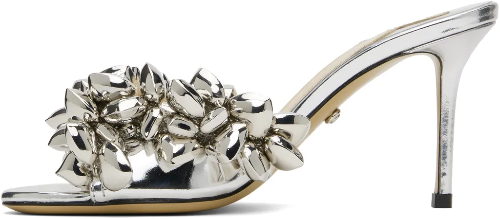 Puffy Heart Mirror Leather Sandals