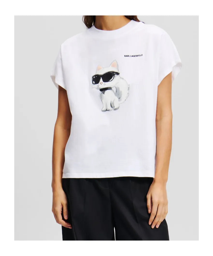 Karl Lagerfeld Ikon Choupette Oversized T-Shirt