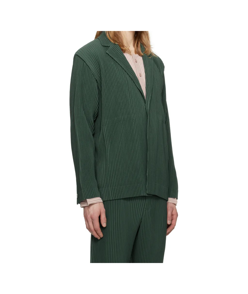 Homme Plissé Issey Miyake Pleated Single-Breasted Blazer