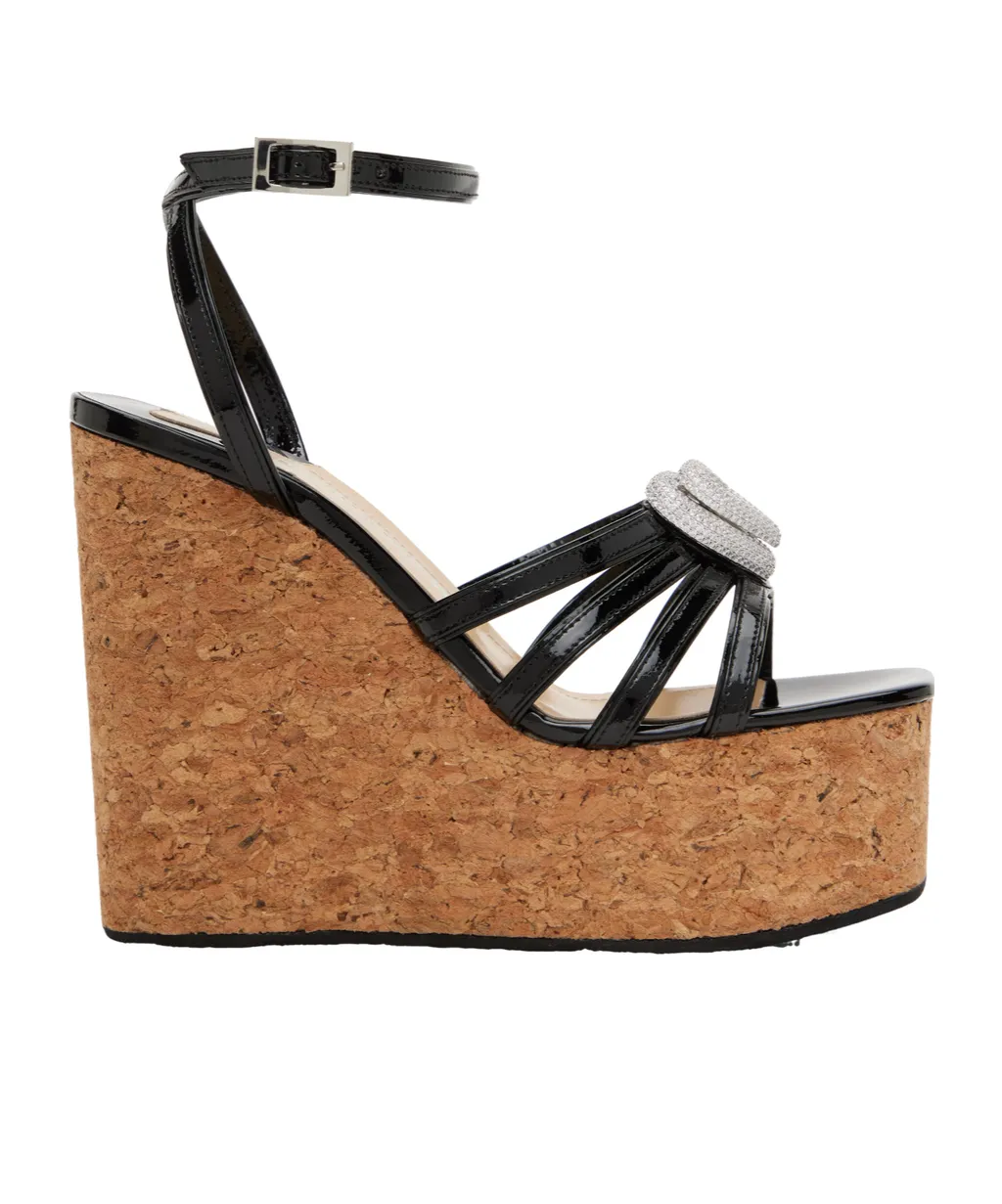 120Mm Double-Embellished Heart Sandals