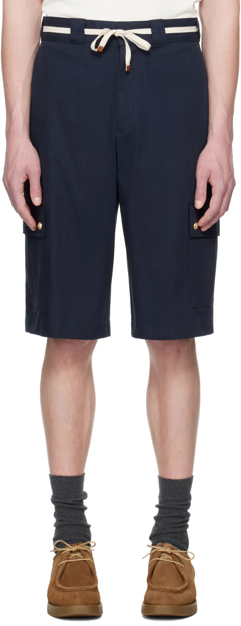 DrÔLe De Monsieur Le Short Workwear Chevron Shorts