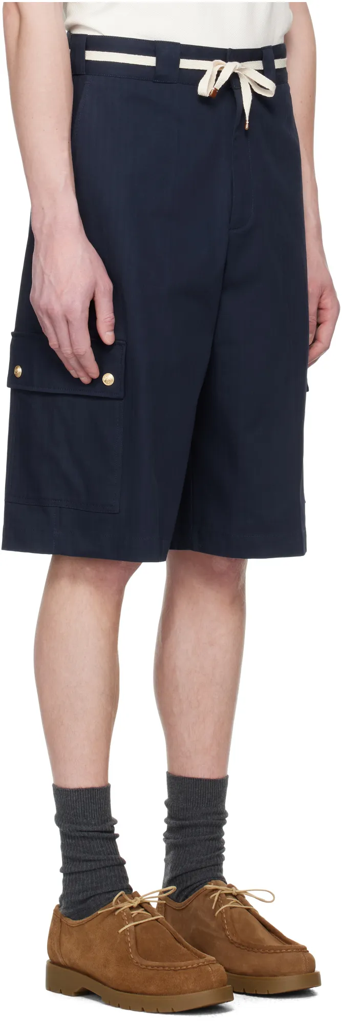 DrÔLe De Monsieur Le Short Workwear Chevron Shorts