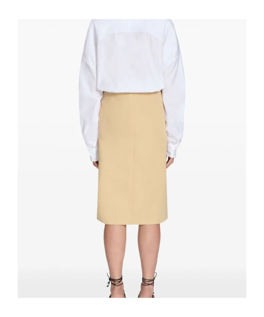 Belted A-Line Skirt