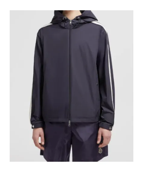 Moncler Zip-Up Hooded Jacket
